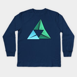 Triforce Painting Kids Long Sleeve T-Shirt